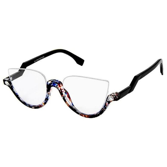 Open Rim Clear Sunglasses - Picture 1 of 1